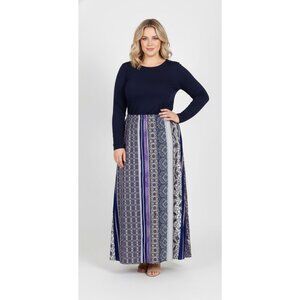 Chico's Printed Column Maxi Skirt 20/22